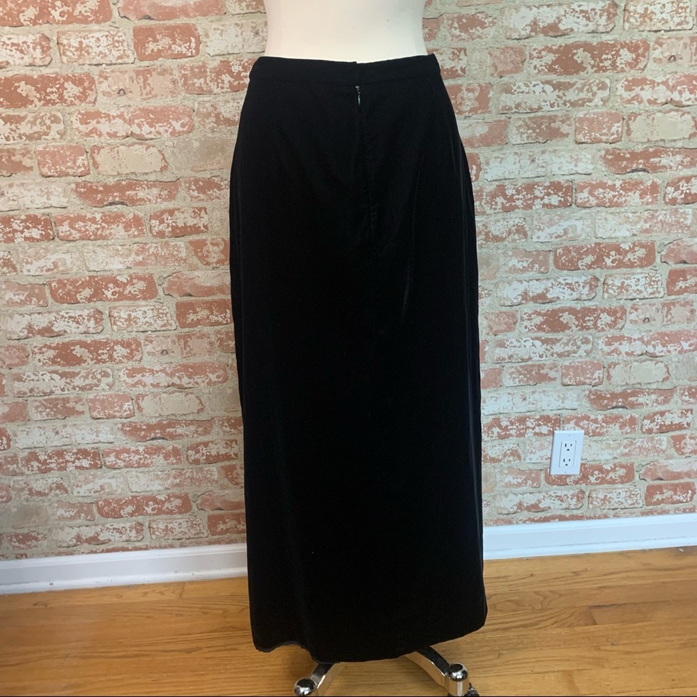 J. Crew Full Length Velvet Skirt Maxi